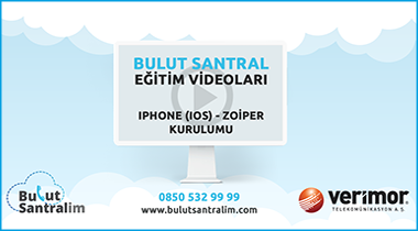 Iphone(IOS) - Zoiper Kurulum Ayarları